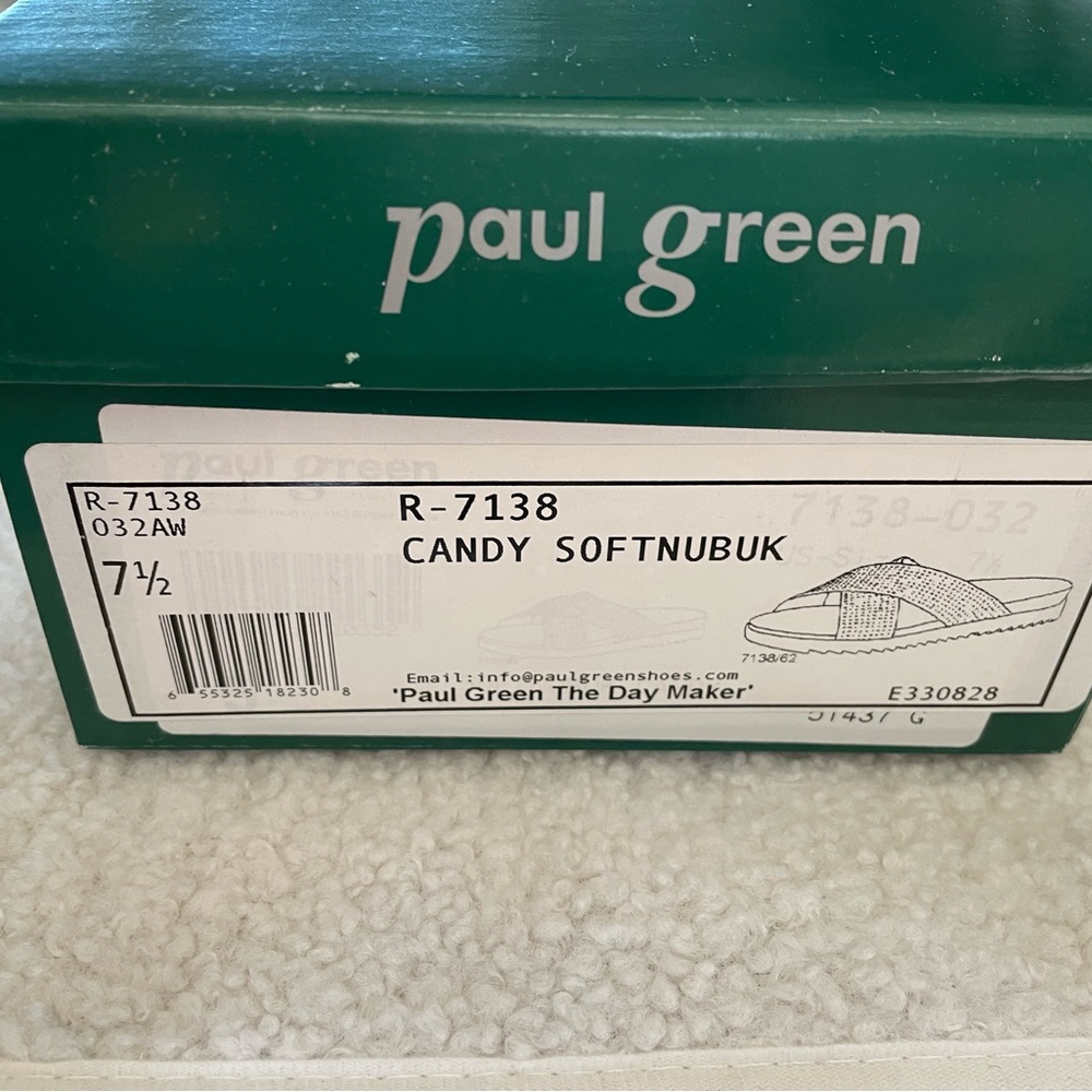 Paul Green Candy Softnubuk Green Shoes